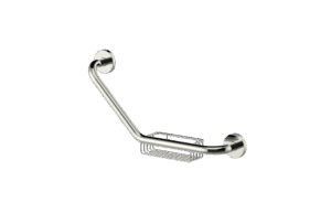 Angled Grab Bar With Sponge Holder