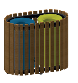 Tree Flat Cover Double Oval