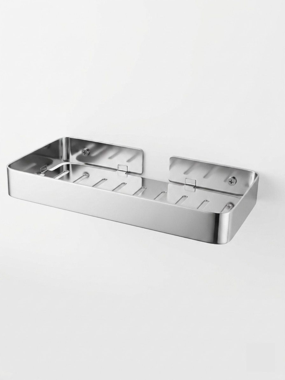 Stainless Steel Wall-Mounted Shower Shelf - الصورة 2