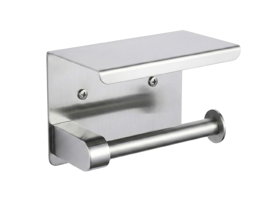 Toilet Paper Holder with Storage Shelf - Image 2