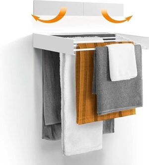 Folding Clothes Drying Rack Wall Mounted Magic Retractable