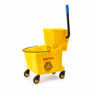 Single Mop Bucket Trolley with Wringer 32L