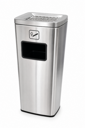 Stainless Steel Ashtray Bin – Slim Design