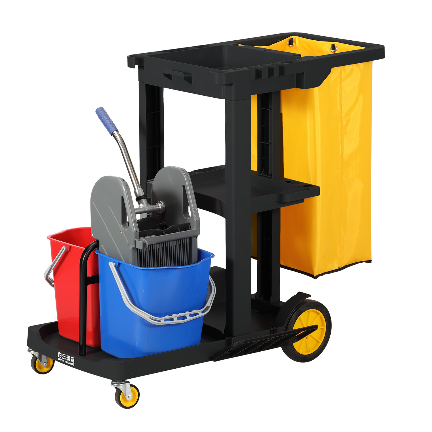 Professional Janitorial Cleaning Cart with Wringer